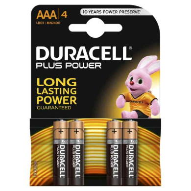 PILE MINISTILO 1.5 V AAA LR03 ALKALINE BLISTER PZ4