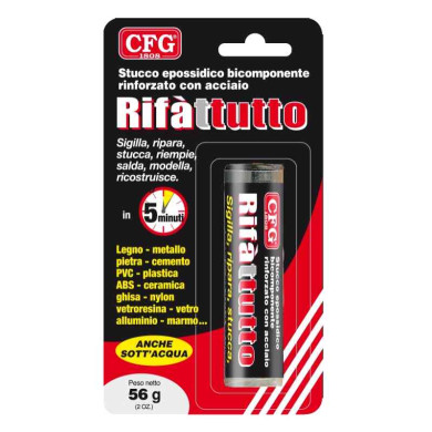 MASTICE BICOMPONENTE PER RIPARAZIONI 56 GR