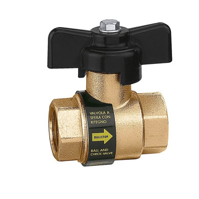 VALVOLA BALLSTOP 1/2 F F LEVA FARFALLA
