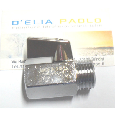 VALVOLA MIGNON M F 1/2 CON LEVA METALLO
