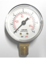 MANOMETRO ATTACCO RADIALE 1/4   6 BAR