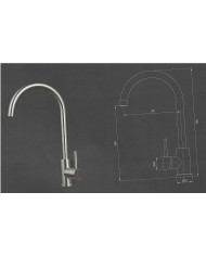 MIX LAVELLO CANNA PONTE ACCIAIO INOX 304