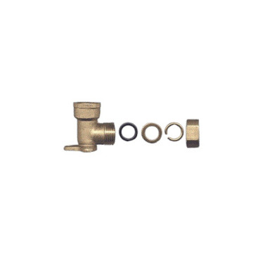 GOMITO CON STAFFA 1/2 X 16 FEMMINA OR