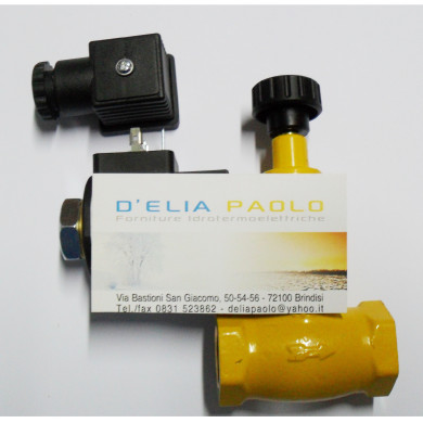 ELETTROVALVOLA GAS RIARMO MANUALE 1/2 N.A.