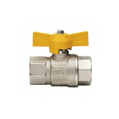 VALVOLA GAS 3/4 FF LEVA FARFALLA