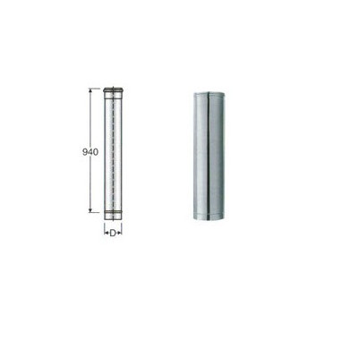 TUBO INOX 1 MT DA 140
