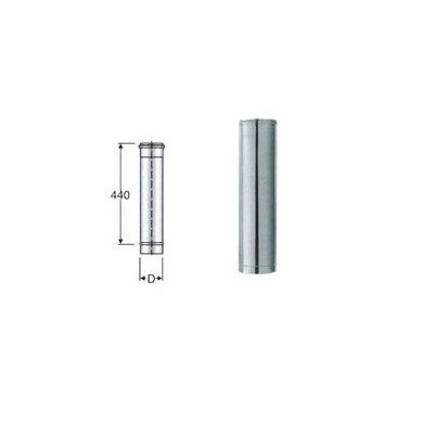 TUBO INOX 50 CM DA 130