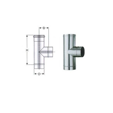 TI INOX 90° DA 130