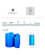 SERBATOIO POLIETILENE VERTICALE CV 300 LITRI