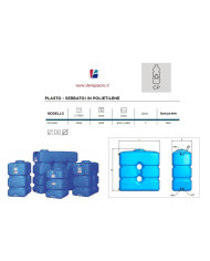 SERBATOIO POLIETILENE PARALLELEPIPEDO CPB 1000 LT