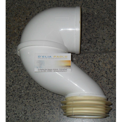 MANICOTTO WC  CURVO GIRAFFA 100-110 /100 VASO