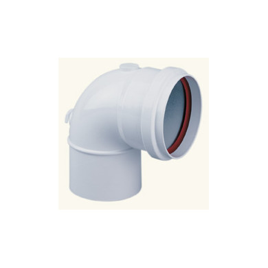 CURVA ALLUMINIO BIANCO DA 80  90Ø M F