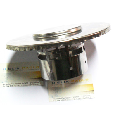 TERMINALE DA 60 INOX VERTICALE