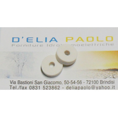 GUARNIZIONE SEDE RUBINETTO AL SILICONE 3/8 FORATA