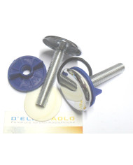 COPPIA TAPPI CROMATI PER LAVABO-BIDET PESANTI