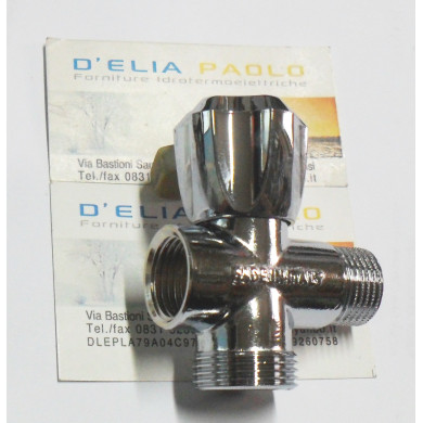 RUBINETTO PASSANTE LAVATRICE 1/2 M X 3/4 M X 1/2 F