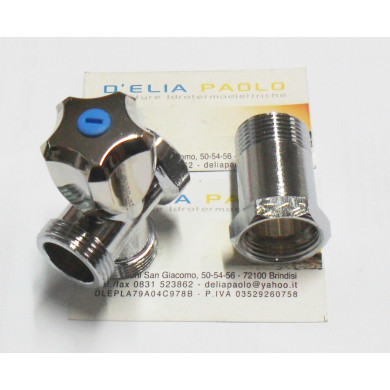 COPPIA RUBINETTO + PROLUNGA 3/4 PER LAVATRICE