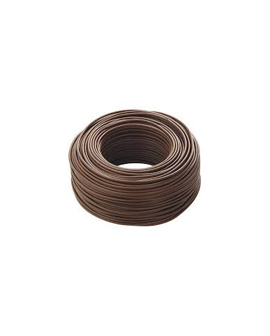 CAVO UNIPOLARE 2.5 MM ROTOLO 100 METRI MARRONE