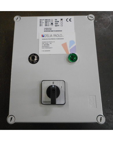 QUADRO AVVIO PER SOMMERSE  MONOF 2 HP - 1.50KW