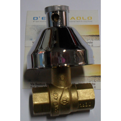 RUBINETTO SFERA INCASSO CAPPUCCIO CHIUSO 1/2