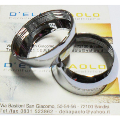CAPPUCCIO SOTTOLEVA IN ABS CROMATO 46 X 15 MM
