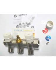 COLLETTORE 3/4 X 3 VIE CON VITONI DI CHIUSURA