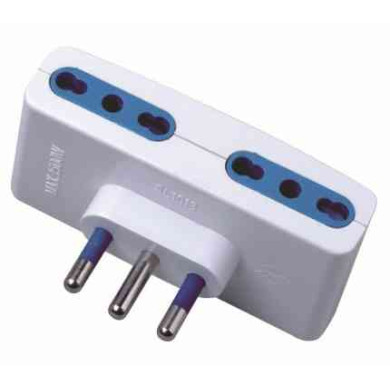ADATTATORE PRESA MULTIPLA 10A M X ENTRATE 10/16 A