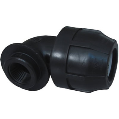 GOMITO A COMPRESSIONE FILETTATO F 11/2 X 50 PN 16