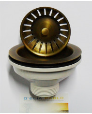 PILETTA LAVELLO STP PIRITE OTTONE ANTICATO