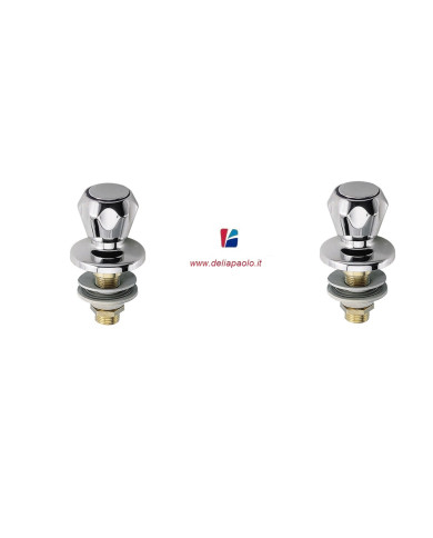 COPPIA RUBINETTI  BIDET CON MANIGLIE-ROSONI DA 1/