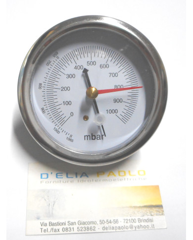 VACUOMETRO ATTACCO POSTERIORE 0:1000 MBAR