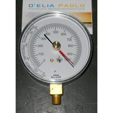 VACUOMETRO ATTACCO RADIALE 0:1000 MBAR