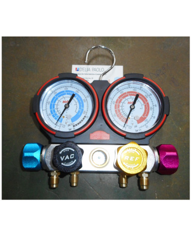 GRUPPO MANOMETRICO 4 VIE R410A R32  R407C R134A