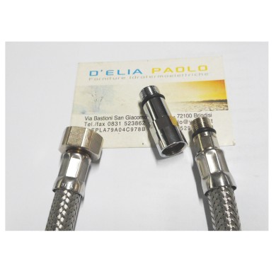 FLESSIBILE CON ADATTATORE 12X1 PROL. X 3/8 F MM