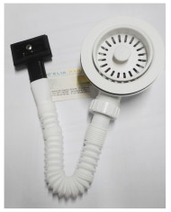 PILETTA LAVELLO BIANCO TROPPO PIENO RETTANG.