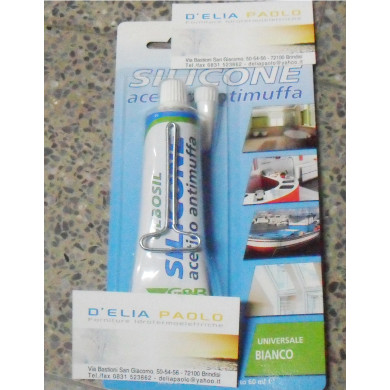 TUBETTO SILICONE SANITARIO BIANCO 60 ML