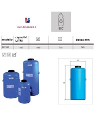 SERBATOIO POLIETILENE BARILOTTO BC 100 LITRI