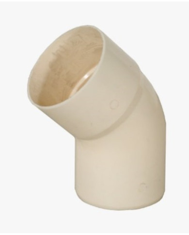 CURVA  45° PVC AVORIO 100 MM
