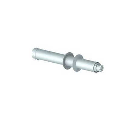 TUBO 60/100 CON GRIGLIA FINALE 1 MT