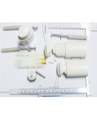 KIT FISSAGGIO PER ARREDOBAGNO BIANCO RAL 9010