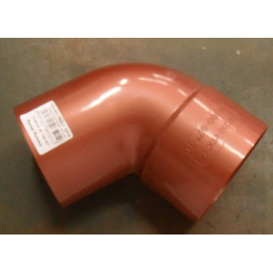 CURVA  IN PP COLOR RAME ROSSO 80   67°