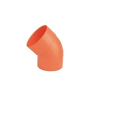 CURVA PVC  DA 125 A 45°