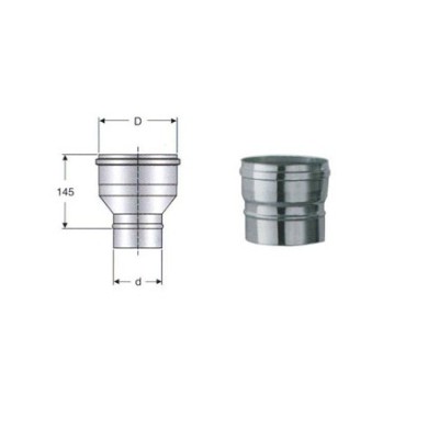 RIDUZIONE INOX F 250 X 200 M