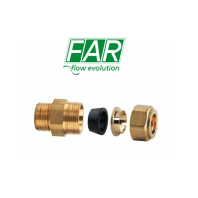 RACCORDO FAR CON OGIVE GOMMA 3/4 X 22 M