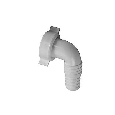 PIPETTA CURVA ATTACCO LAVATRICE ABS 1  F BIANCO