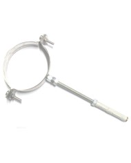 COLLARE MURALE A TASSELLO INOX 140