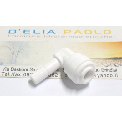 GOMITO CON CODOLO 6 MM X TUBO 1/4