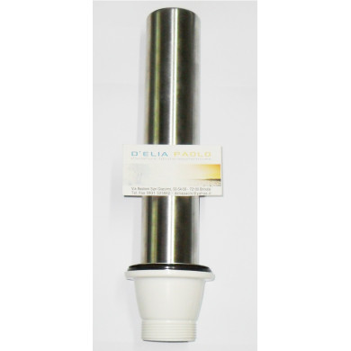 PILETTA LAVELLO INOX 11/2 CON TUBO SFIORO 25 CM