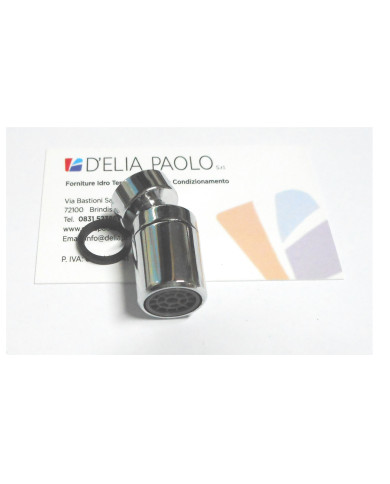 AERATORE CROMATO CON SNODO FEMMINA 16 X 1