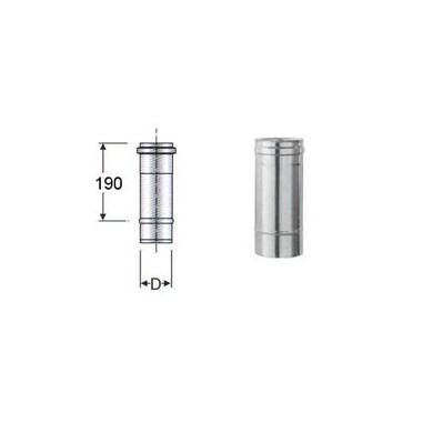 TUBO INOX 25 CM DA   80